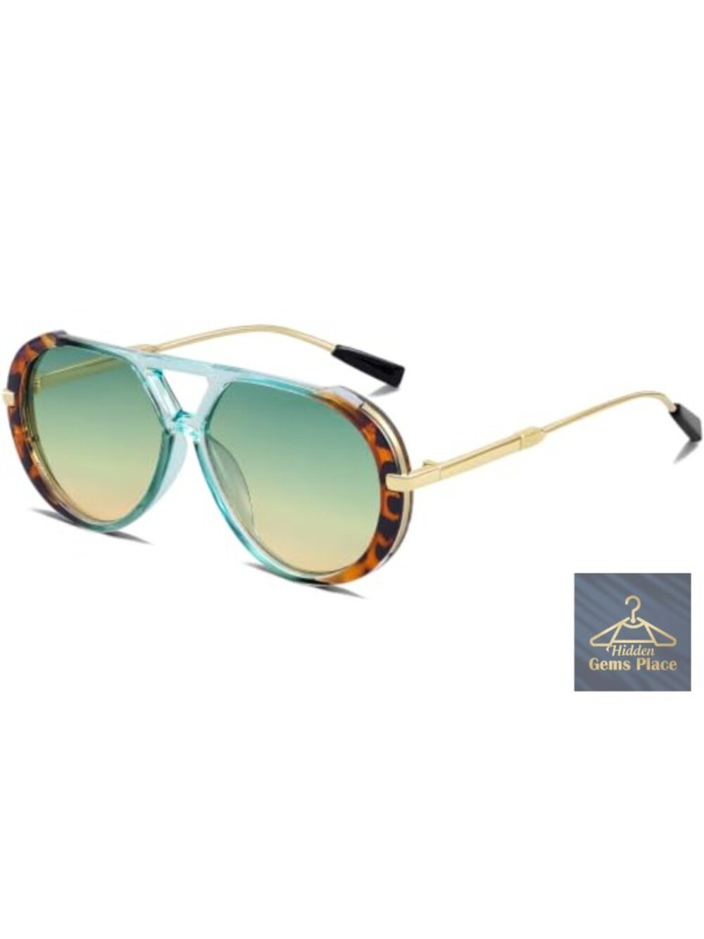 Oversized Vintage Aviator Sunglasses for Women Men Retro Pilot Shades UV400